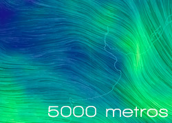 Vientos a 5000 metros de altura sobre el nivel del mar