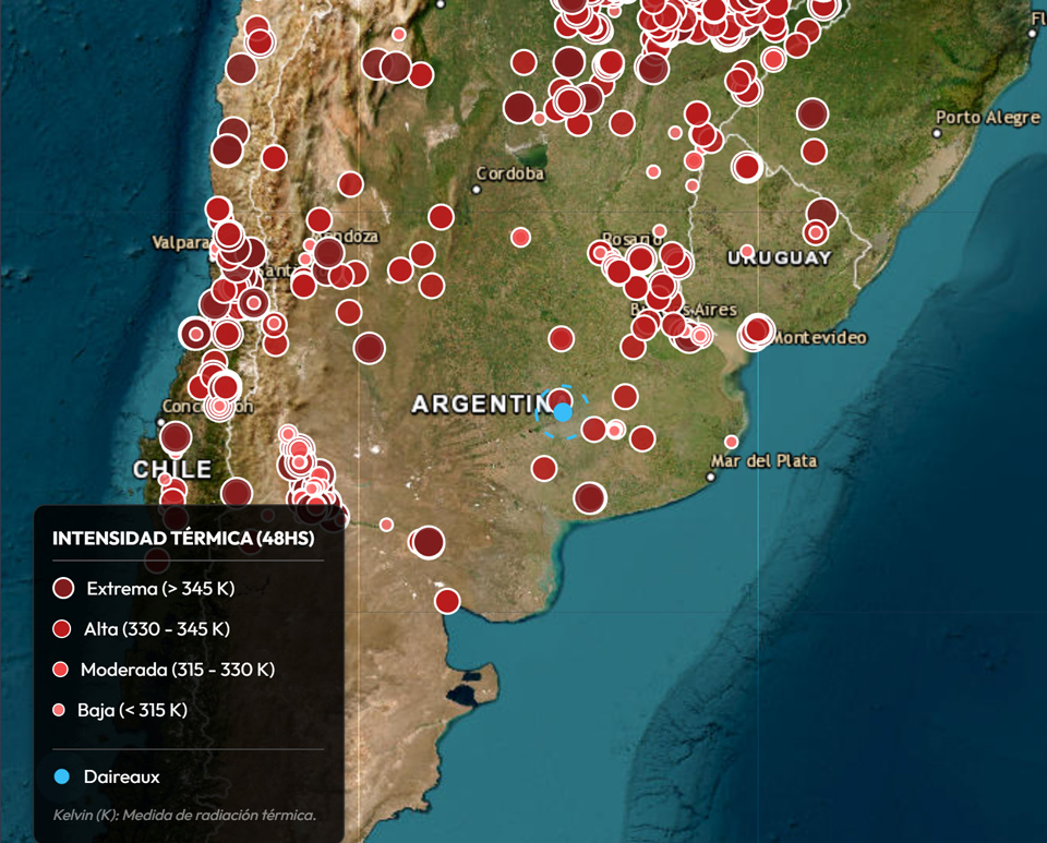 Mapa de Anomalías Térmicas