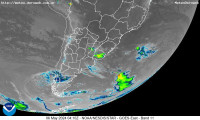 Satélite GOES-16 - Temperatura Tope de Nubes Sudamérica